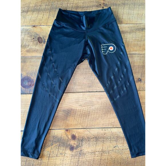 Womens Concepts‎ Philadelphia Flyers Black Ankle Length Stretchy Leggings Size M - Picture 1 of 7